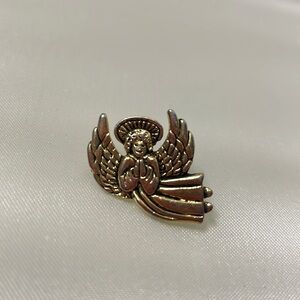 Guardian Angel Gold Tone Pin